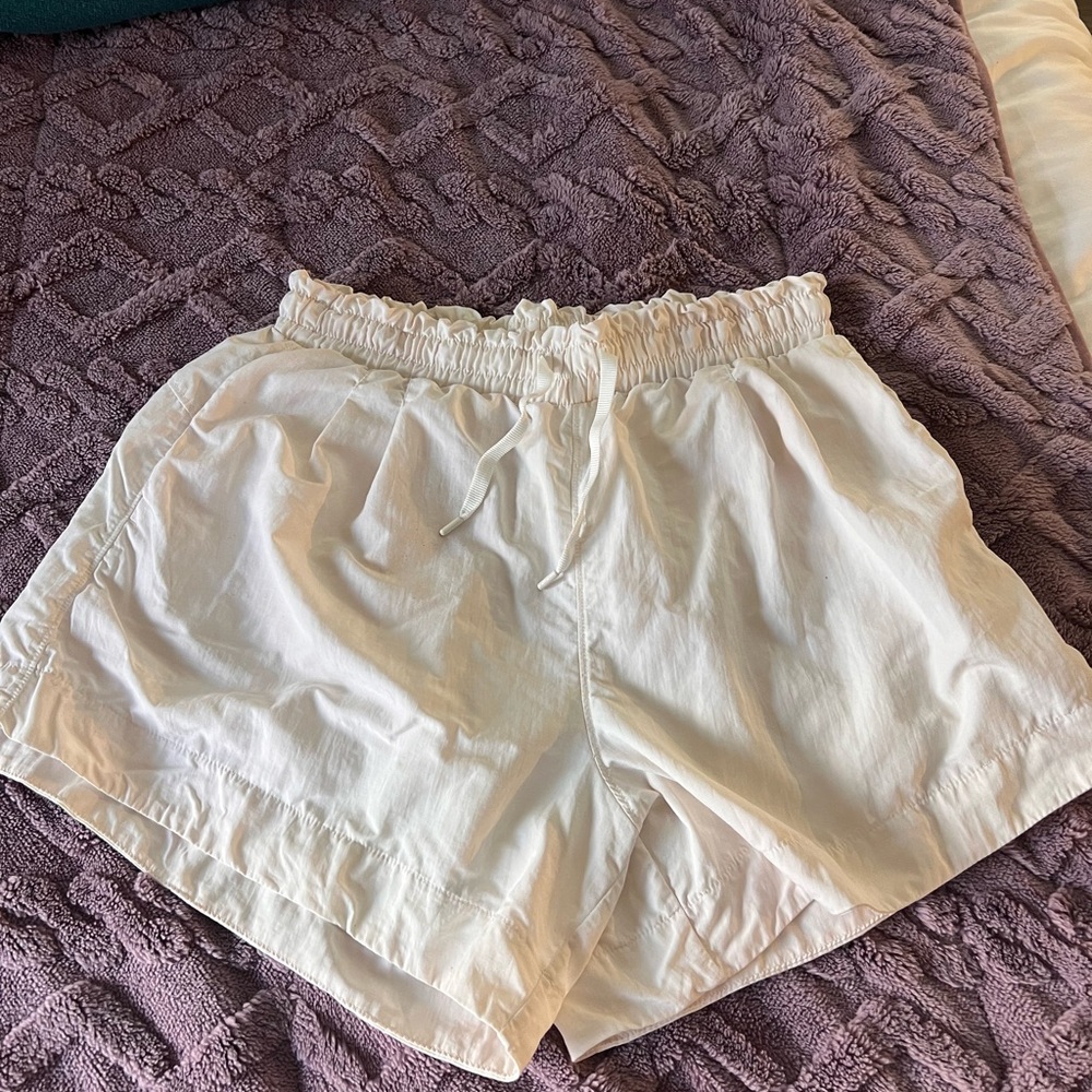 All in Motion High Waist Cream Shorts